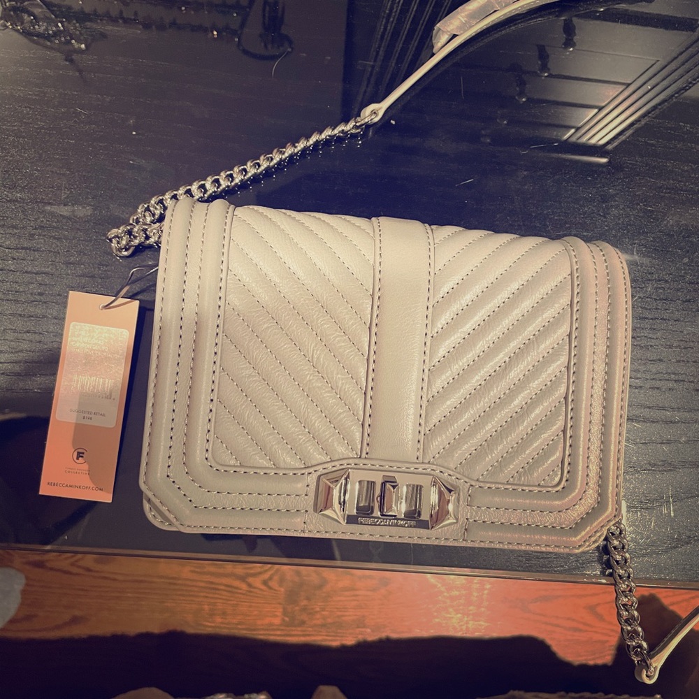 NWT Rebecca Minkoff chevron small love crossbody